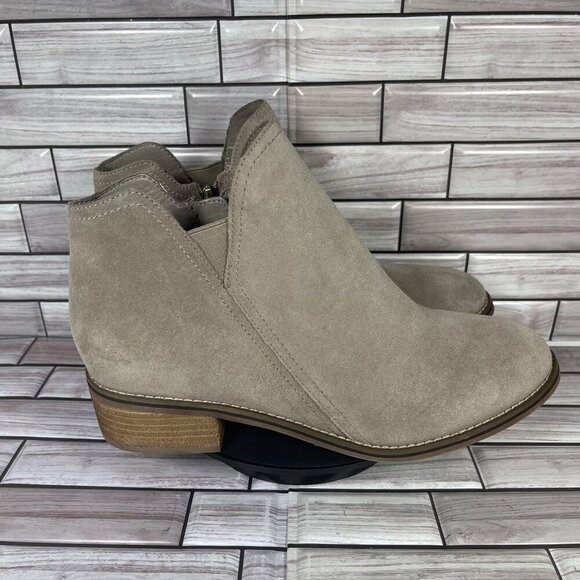 Blondo Women's Taupe Grey Waterproof Side Zip Bootie Women's Shoe Size 11-NEW - Picture 1 of 8